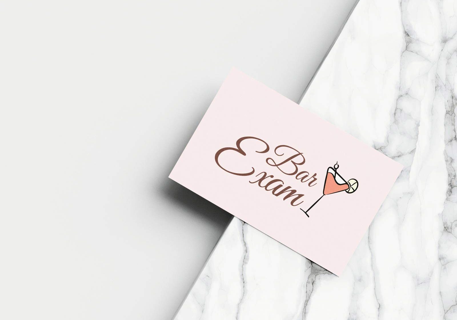 Mockup Visitenkarte von einem Bar Logo