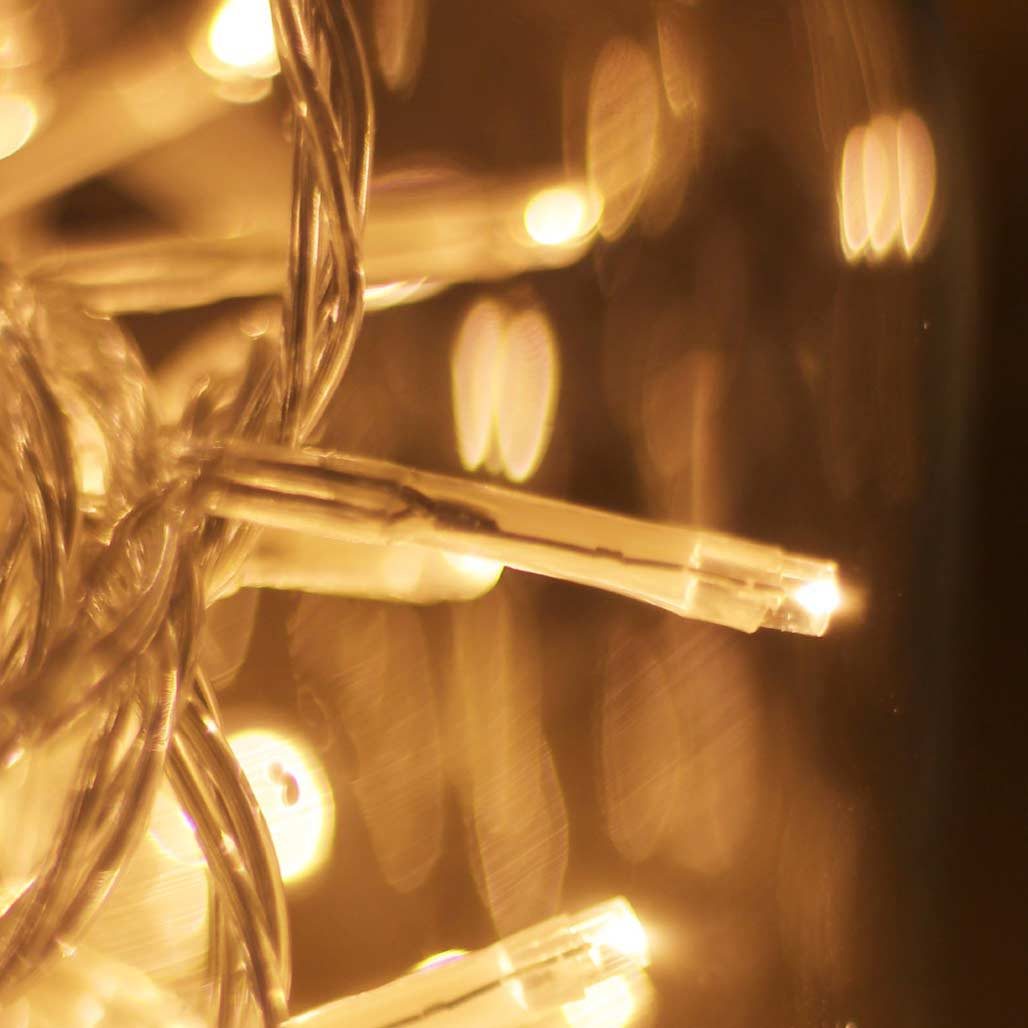 Lichterkette im Glas